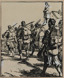 Bataille des frontières: gruppo di soldati britannici