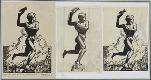 Brado, vincitore del gigante Antigoras da Auguste Louis Lepère