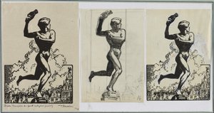 Brado, vincitore dei giganti Antigoras, 1914 da Auguste Louis Lepère