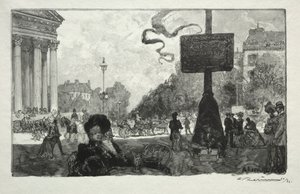 Coin de la Rue Royale, 1890 da Auguste Louis Lepère