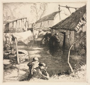 Quartieri dei pescatori Saint-Jean-de-Monts, 1915 da Auguste Louis Lepère