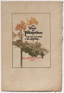 Foresta di Fontainebleau: Annuncio per la Foresta di Fontainebleau da Auguste Louis Lepère