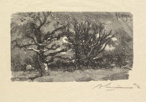Foresta di Fontainebleau: Al dormitorio di Lantara da Auguste Louis Lepère
