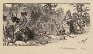 Foresta di Fontainebleau: I carbonai da Auguste Louis Lepère