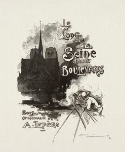 Frontespizio: Le long de la Seine et des Boulevards da Auguste Louis Lepère
