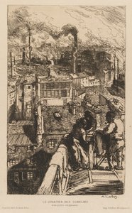 Gazette des Beaux-Arts: Il quartiere dei Gobelins da Auguste Louis Lepère