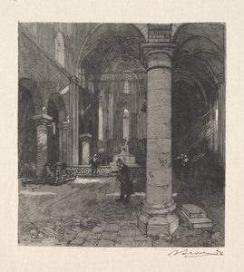 Interno della chiesa da Auguste Louis Lepère