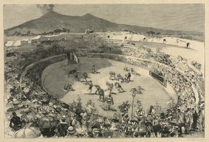 Italia. La festa di Pompei, Il circo dei gladiatori, 1884 da Auguste Louis Lepère