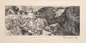 La cava di arenaria da Auguste Louis Lepère