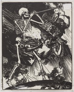 La morte e le passioni che si abbattono sulla terra da Auguste Louis Lepère