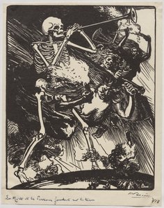La morte e le passioni che si abbattono sulla terra da Auguste Louis Lepère