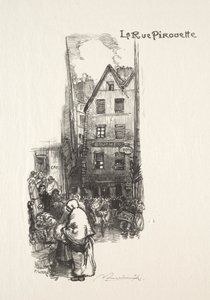 La Rue Pirouette da Auguste Louis Lepère