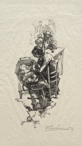 La donna nella culla da Auguste Louis Lepère