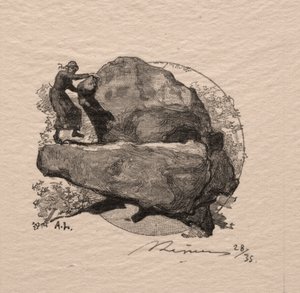 La roccia che trema da Auguste Louis Lepère
