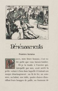 Paesaggi e angoli di strada: Trasloco, 1900 da Auguste Louis Lepère
