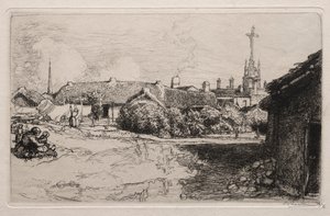 Le Calvaire, St. Jean-de-Mont, 1909 da Auguste Louis Lepère