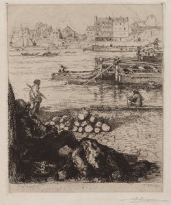 Il facchino: Quai de la Gare da Auguste Louis Lepère