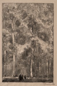 Le Matin, carrefour des Forts Marlotte da Auguste Louis Lepère