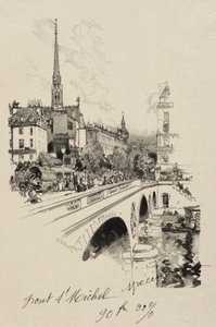 Il Ponte Saint-Michel da Auguste Louis Lepère