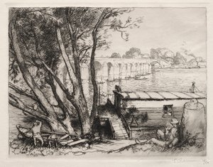 Le Pont de Poissy, 1917