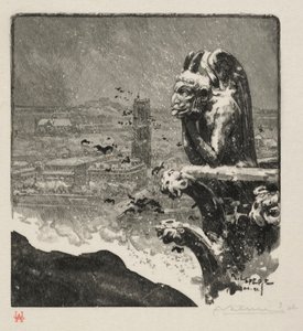 Le Stryge di Notre Dame, 1890 da Auguste Louis Lepère