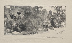 Les Charbonniere, 1887 da Auguste Louis Lepère