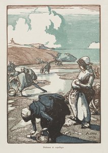 Le pescatrici di pigne, Saint-Jean-de-Mont da Auguste Louis Lepère