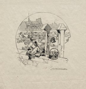 Mercato delle mele, n. 2 da Auguste Louis Lepère