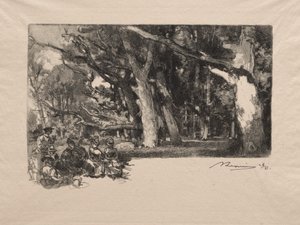 Mezzogiorno nel bosco da Auguste Louis Lepère