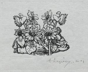 Almanacco di Parigi, 1897: Finale, Estate da Auguste Louis Lepère