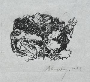 Almanacco di Parigi, 1897: Finale, Inverno da Auguste Louis Lepère