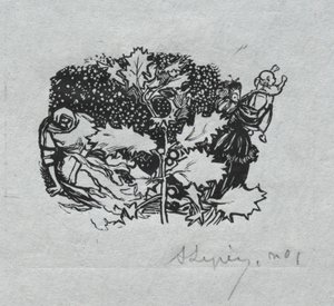 Almanacco di Parigi, 1897: Finale, Inverno da Auguste Louis Lepère