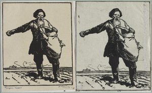 Contadino russo, 1914 da Auguste Louis Lepère