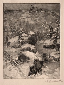 Roccia Cuvier Chatillon da Auguste Louis Lepère