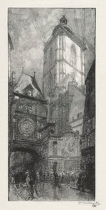 Rouen Illustré: La Gros Horloge da Auguste Louis Lepère
