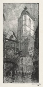 Rouen Illustré: La Gros Horloge da Auguste Louis Lepère