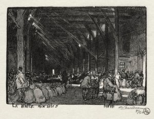 Rouen Illustré: La Halle aux Blés da Auguste Louis Lepère