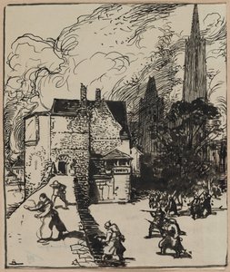 Assedio di Maubeuge da Auguste Louis Lepère