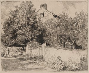 La casa di Madame B., 1915 da Auguste Louis Lepère