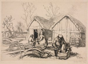 La casa del taglialegna (Vandea) da Auguste Louis Lepère