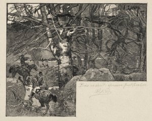 Una caccia al Monte Gérard da Auguste Louis Lepère