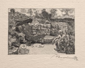 Una loggia di cavatori da Auguste Louis Lepère