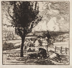 Veduta di Jouy-le-Moutier da Auguste Louis Lepère