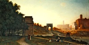 Il Foro al tramonto, 1865 da Auguste Paul Charles Anastasi