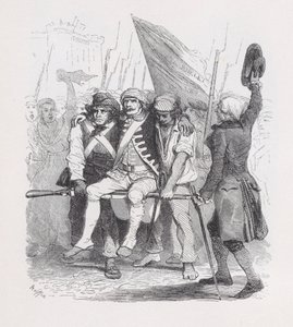 Quattordici luglio, da Le opere complete di Béranger, 1836. Creatori: Auguste Raffet, Lacoste, Eugène Guillaumot da Auguste Raffet, Lacoste, Eugène Guillaumot