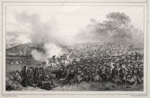Album per il 1835: Carré enfoncé... da Auguste Raffet