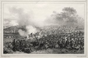 Album per il 1835: Carré enfoncé..., 1835 da Auguste Raffet