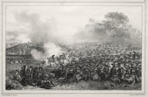 Album per il 1835: Carré enfoncé... da Auguste Raffet