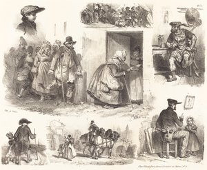Otto vignette di incidenti di genere da Auguste Raffet
