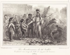 Gli operai delle munizioni del 28 luglio da Auguste Raffet